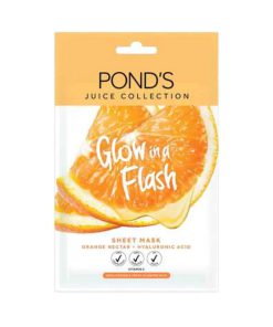 ماسک ورقه ای صورت پرتقال پوندز مدل GLOW in a Flash - مستربانو
